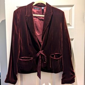 Ladies Velvet Blazer